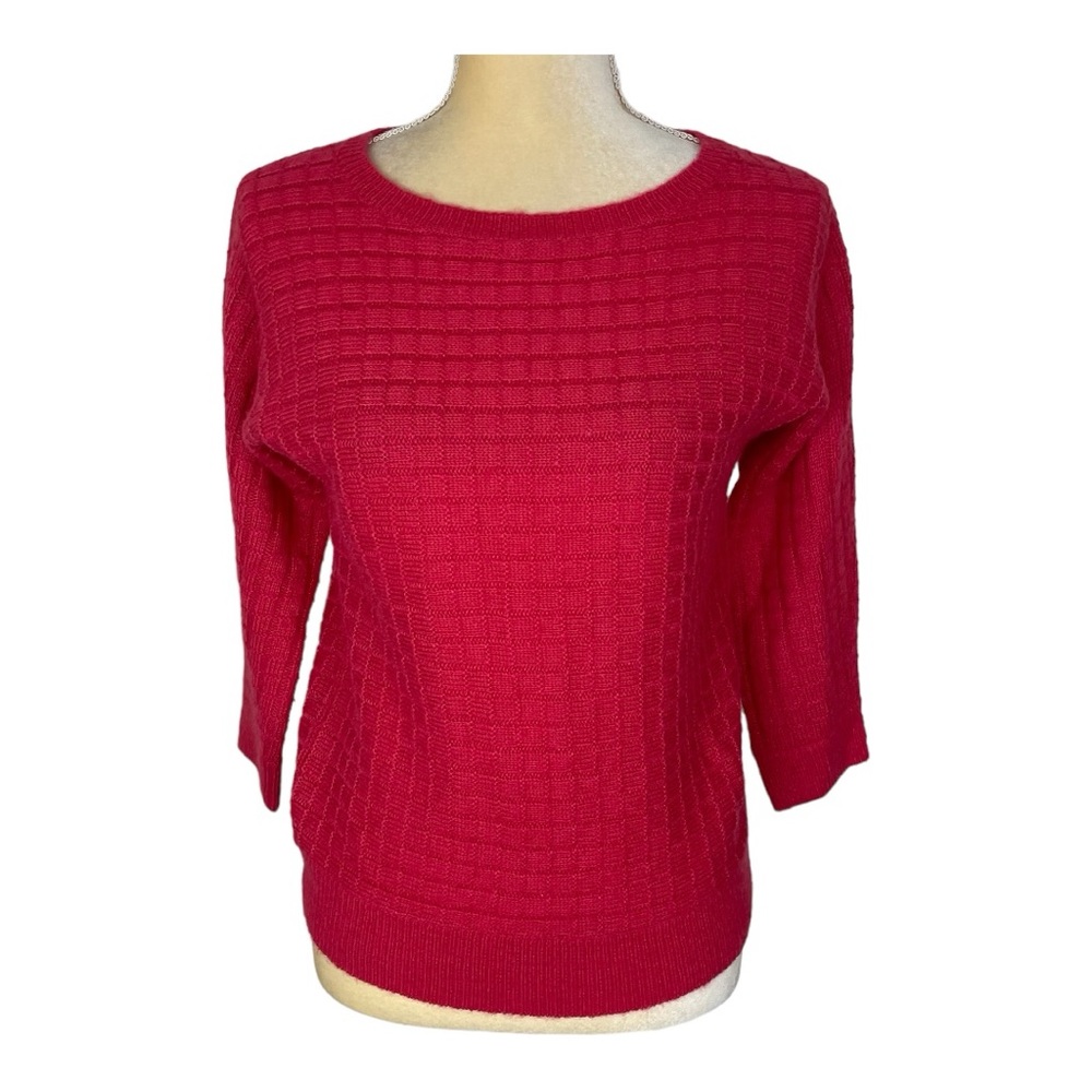 Ann Taylor Hot Pink Chunky Knit Sweater Size‎ Small Petite